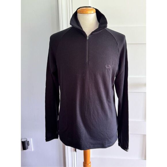 Icebreaker Bodyfit 260 1.4 Merino Wool Pullover. Size XL. Black. - Picture 1 of 8